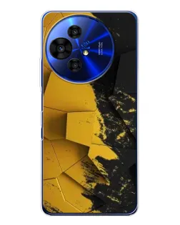 Чехол для TCL 50 NxtPaper с картинкой «Золотые осколки геометрии»
