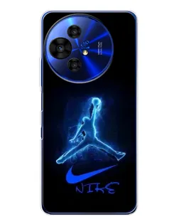 Чехол для TCL 50 Pro NxtPaper с картинкой «Jordan Neon Blue» Чехол для TCL 50 Pro NxtPaper с картинкой «Jordan Neon Blue»