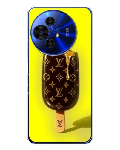 Чехол для TCL 50 Pro NxtPaper с картинкой «Мороженое от LV»