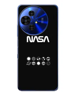 Чехол для TCL 50 Pro NxtPaper с картинкой «NASA — технический принт»