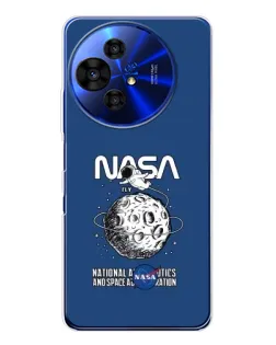Чехол для TCL 50 Pro NxtPaper с картинкой «NASA — лунная миссия»