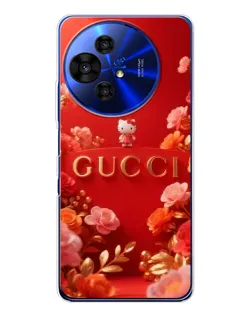 Чехол для TCL 50 Pro NxtPaper с картинкой «Gucci — золотой сад»