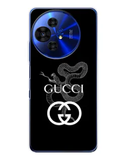 Чехол для TCL 50 Pro NxtPaper с картинкой «Gucci — серебряная змея»