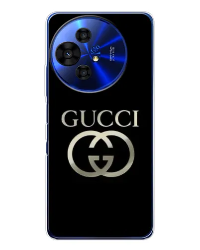 Чехол для TCL 50 Pro NxtPaper с картинкой «Gucci — золото на черном» Чехол для TCL 50 Pro NxtPaper с картинкой «Gucci — золото на черном»