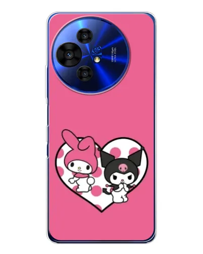 Чехол для TCL 50 Pro NxtPaper с картинкой «Kuromi и My Melody» Чехол для TCL 50 Pro NxtPaper с картинкой «Kuromi и My Melody»