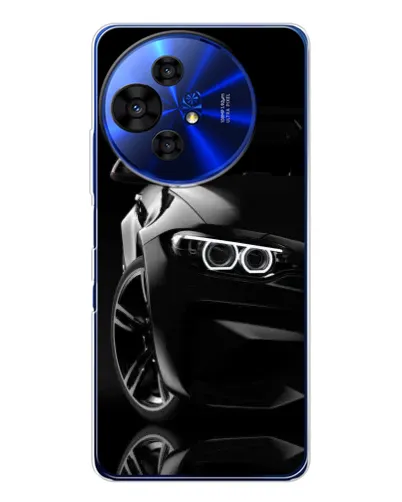 Чехол для TCL 50 Pro NxtPaper с картинкой «Черная BMW — профиль» Чехол для TCL 50 Pro NxtPaper с картинкой «Черная BMW — профиль»