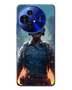 Чехол для TCL 50 Pro NxtPaper с картинкой «PUBG — реалистичный герой»