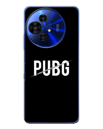 Чехол для TCL 50 Pro NxtPaper с картинкой «PUBG — белый логотип»