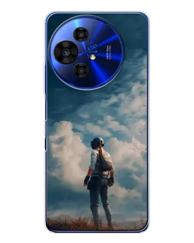 Чехол для TCL 50 Pro NxtPaper с картинкой «Герой PUBG на скале»