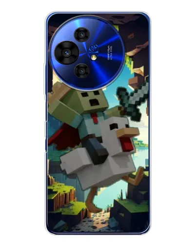 Чехол для TCL 50 Pro NxtPaper с картинкой «Стив и гусь»