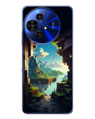 Чехол для TCL 50 Pro NxtPaper с картинкой «Вид из пещеры»