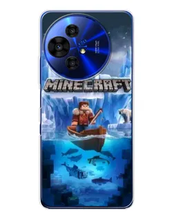Чехол для TCL 50 Pro NxtPaper с картинкой «Minecraft ледяной мир» Чехол для TCL 50 Pro NxtPaper с картинкой «Minecraft ледяной мир»