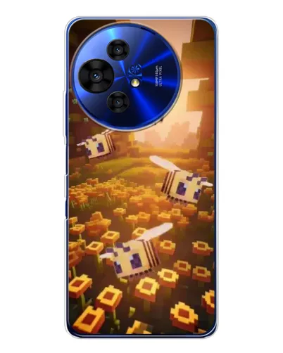 Чехол для TCL 50 Pro NxtPaper с картинкой «Поле подсолнухов»
