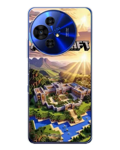 Чехол для TCL 50 Pro NxtPaper с картинкой «Minecraft панорама»