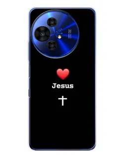 Чехол для TCL 50 Pro NxtPaper с картинкой «Сердце - Jesus»