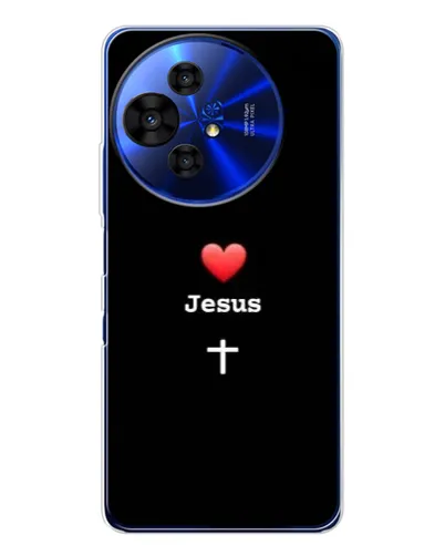 Чехол для TCL 50 Pro NxtPaper с картинкой «Сердце - Jesus»