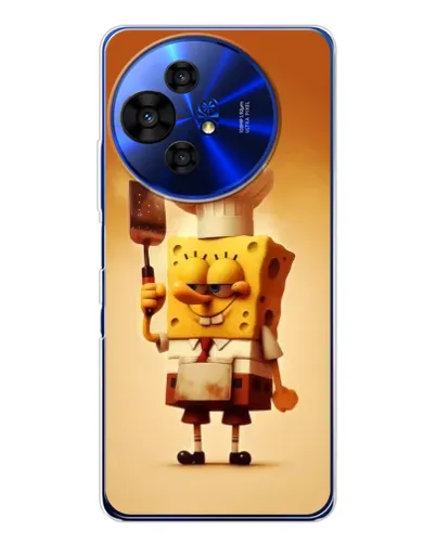 Чехол для TCL 50 Pro NxtPaper с картинкой «Губка Боб повар»