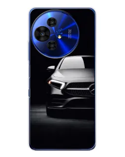 Чехол для TCL 50 Pro NxtPaper с картинкой «Свет фар Mercedes»