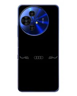 Чехол для TCL 50 Pro NxtPaper с картинкой «Audi — световой подпись»