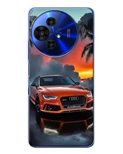 Чехол для TCL 50 Pro NxtPaper с картинкой «Audi — закат»