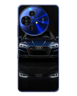 Чехол для TCL 50 Pro NxtPaper с картинкой «Audi — ночное отражение»