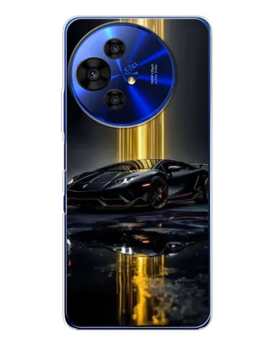 Чехол для TCL 50 Pro NxtPaper с картинкой «Ночной Lamborghini драйв»