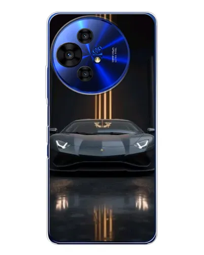 Чехол для TCL 50 Pro NxtPaper с картинкой «Lamborghini золотые линии»