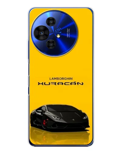Чехол для TCL 50 Pro NxtPaper с картинкой «Lamborghini Huracan черный»