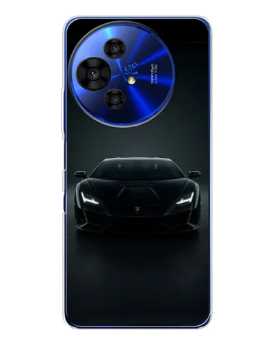 Чехол для TCL 50 Pro NxtPaper с картинкой «Черный Lamborghini Aventador»