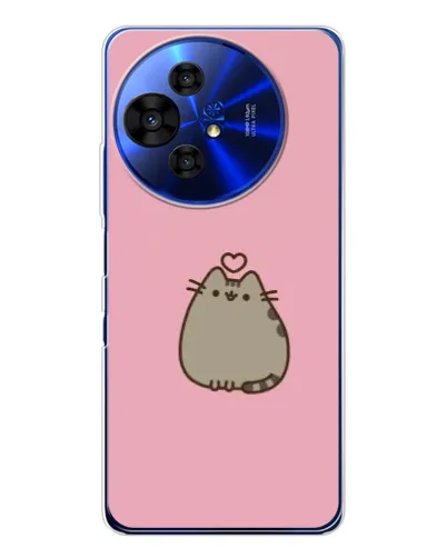 Чохол для TCL 50 Pro NxtPaper з картинкою «Pusheen серце»