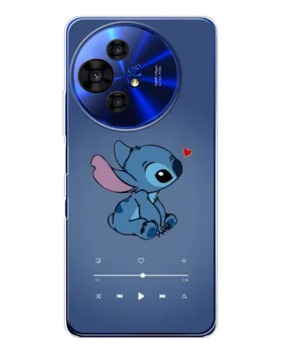 Чехол для TCL 50 Pro NxtPaper с картинкой «Музыкальный Stitch»