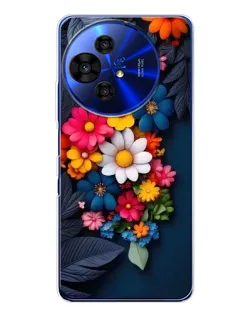 Чехол для TCL 50 Pro NxtPaper с картинкой «Цветочная феерия»