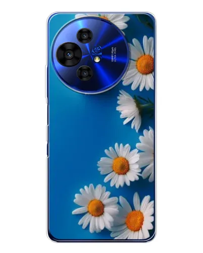 Чехол для TCL 50 Pro NxtPaper с картинкой «Белоснежные маргаритки»