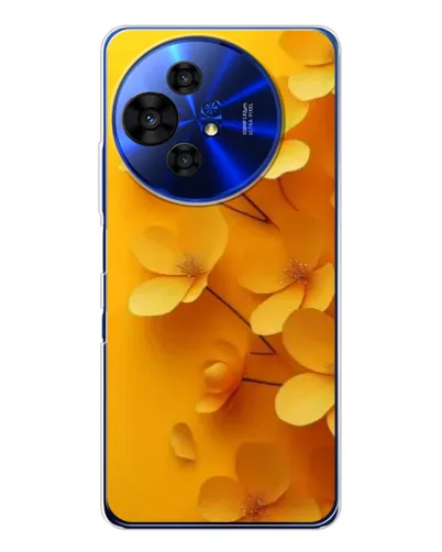 Чехол для TCL 50 Pro NxtPaper с картинкой «Золотые лепестки»