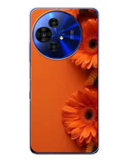 Чехол для TCL 50 Pro NxtPaper с картинкой «Оранжевые герберы»
