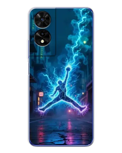 Чехол для TCL 505 с картинкой «Jordan Gold Jumpman»