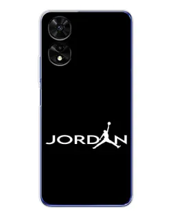 Чехол для TCL 505 с картинкой «Jordan White Logo»
