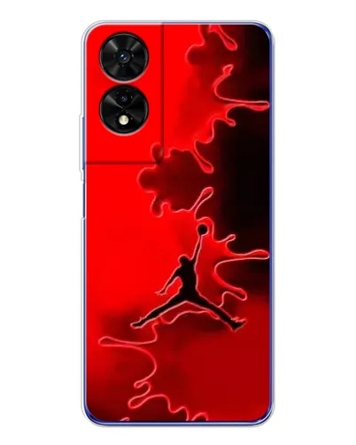 Чехол для TCL 505 с картинкой «Jordan Red Smoke»