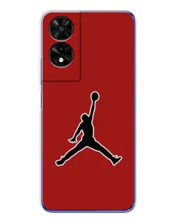 Чехол для TCL 505 с картинкой «Jordan Red Back»