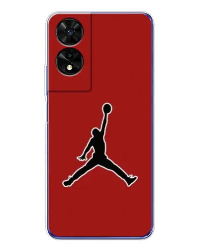 Чехол для TCL 505 с картинкой «Jordan Red Back»