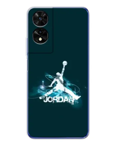 Чехол для TCL 505 с картинкой «Jordan Blue Fire»