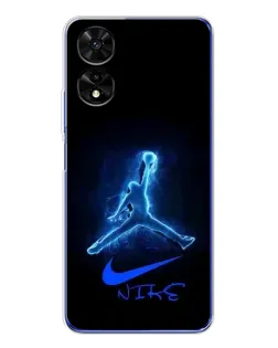 Чехол для TCL 505 с картинкой «Jordan Neon Blue»
