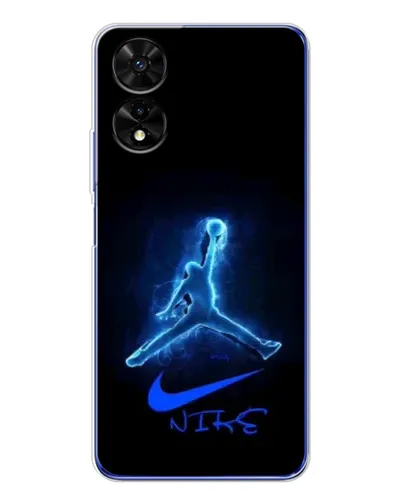 Чехол для TCL 505 с картинкой «Jordan Neon Blue»