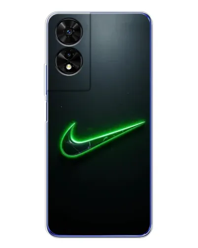 Чехол для TCL 505 с картинкой «Неоновый контур Nike»