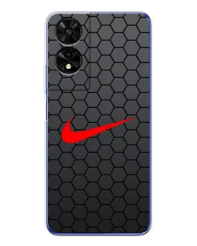 Чехол для TCL 505 с картинкой «Nike — карбоновая сетка»