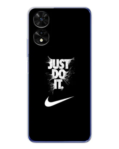Чехол для TCL 505 с картинкой «Текстовый принт Nike»