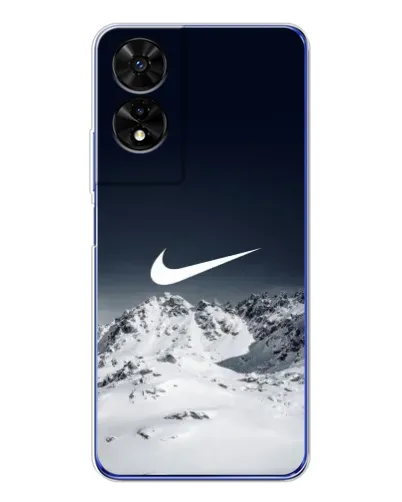 Чехол для TCL 505 с картинкой «Nike — зимние горы»