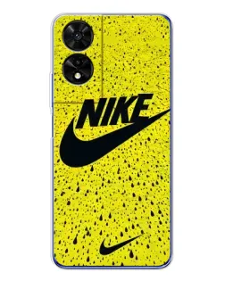 Чехол для TCL 505 с картинкой «Желтый текстурный Nike»