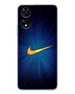 Чехол для TCL 505 с картинкой «Синий пульс Nike»