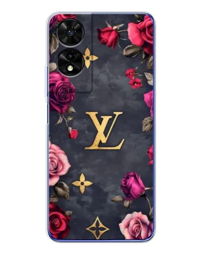 Чехол для TCL 505 с картинкой «Цветочный Louis Vuitton»